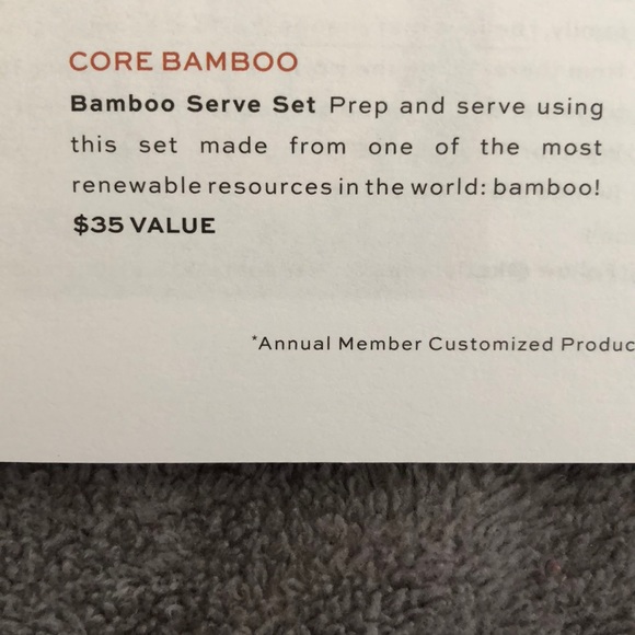 CoreHome Bamboo Serve Set Platter - Picture 5 of 7